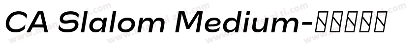 CA Slalom Medium字体转换
